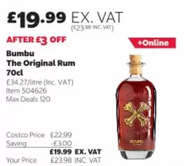 The Original Rum 70cl