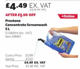 Concentrate Screenwash 5L