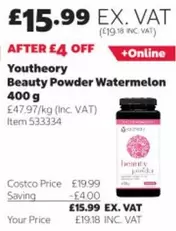 Beauty Powder Watermelon 400 g Item 533334
