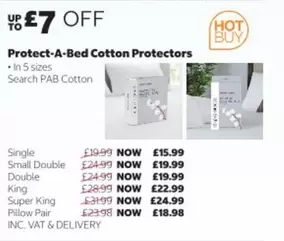 COTTON - Protect-A-Bed Cotton Protectors