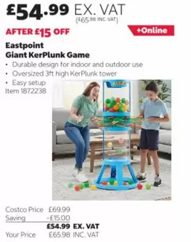 Eastpoint Giant KerPlunk Game Item 1872238