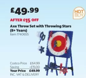 Axe - Throw Set with Throwing Stars (8+ Years) Item 1740655