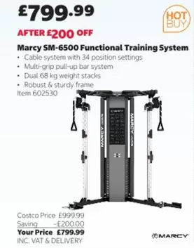 Dual - Marcy SM-6500 Functional Training System Item 602530