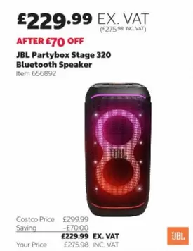 jbl - Partybox Stage 320 Bluetooth Speaker