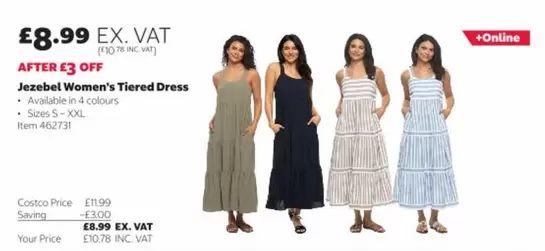 Jezebel Women's Tiered Dress Item 46273