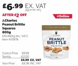 Squares - Peanut Brittle  800g Item 437878