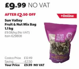 Sun - Fruit & Nut Mix Bag 1.1 kg