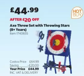 Axe - Throw Set with Throwing Stars (8+ Years) Item 1740655