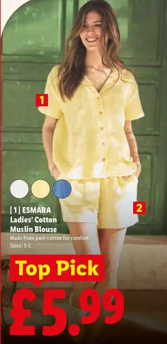 Esmara - Ladies' Cotton Muslin Blouse