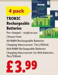 AA - Rechargeable Batteries