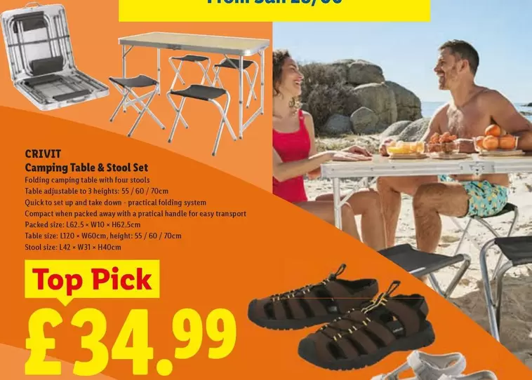 Crivit - Camping Table & Stool Set