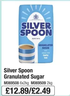 Silver - Granulated Sugar M069508 6x2kg M069509 2kg