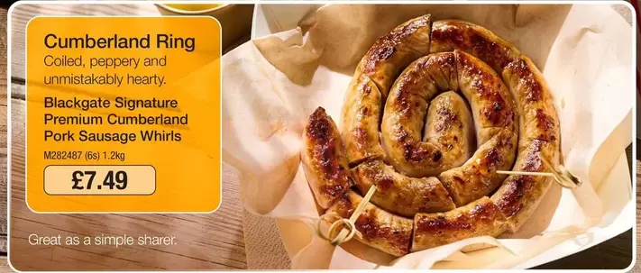 Signature - Cumberland Ring Pork Sausage Whirks