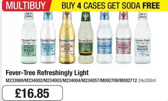 Fever-Tree Refreshingly Light (M233899/M234002/M234003/M234004/M234305/M092709/M092712)
