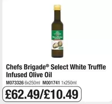 Chefs Brigade Select White Truffle Infused Olive Oil M073326 6x250ml M001741 1x250ml
