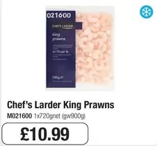 Chef's Larder - King Prawns M021600