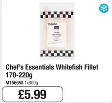Chef's Essentials -  Whitefish Fillet 156658