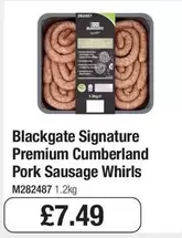 Signature -  Premium Cumberland Pork Sausage Whirls M282487