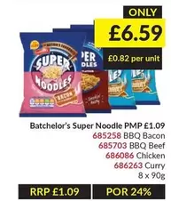 Super Noodles - Super Noodle PMP 685258 BBQ Bacon, 685703 BBQ Beef, 686086 Chicken, 686263 Curry
