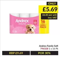 Andrex - Family Soft 1 x 16 Pk