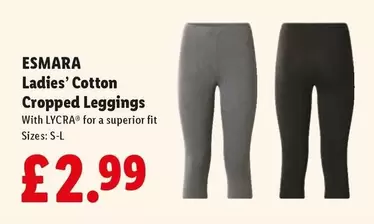 Esmara - Ladies' Cotton Cropped Leggings
