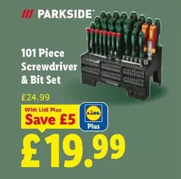 Parkside - 101 Piece Screwdriver & Bit Set