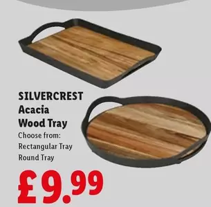 Silvercrest - Acacia Wood Tray