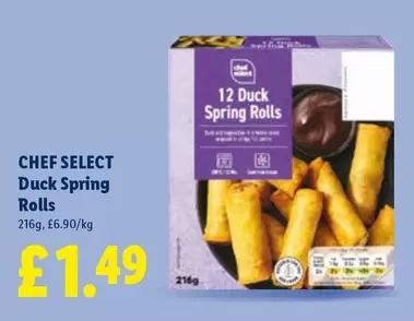 Chef - Duck Spring Rolls