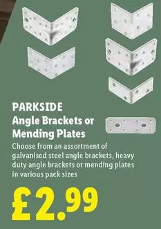 Parkside - Angle Brackets or Mending Plates
