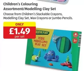 Jumbo - Children's Colouring Assortment/Modelling Clay Set