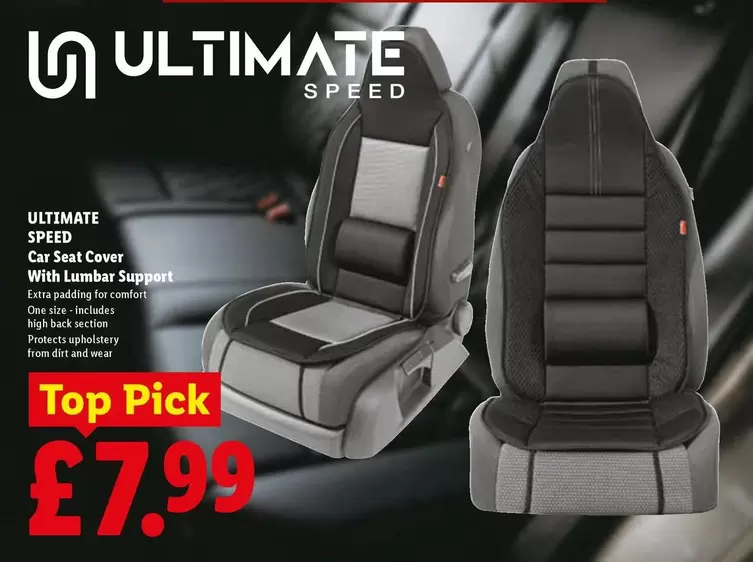 Comfort - Car Seat Cover With Lumbar Support