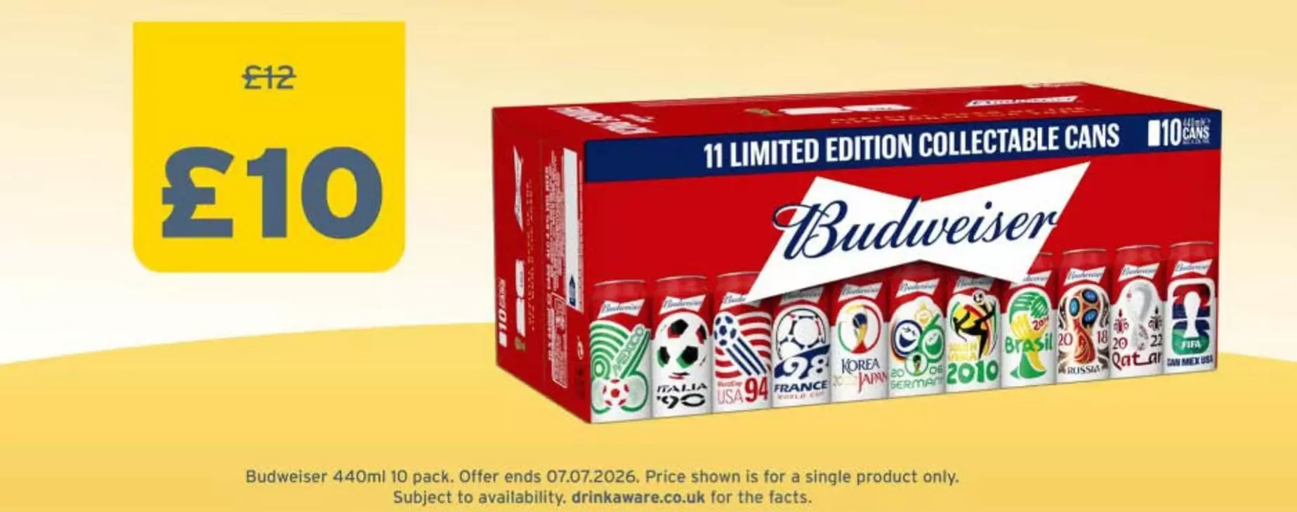 Budweiser - 11 Limited Edition Collectable Cans
