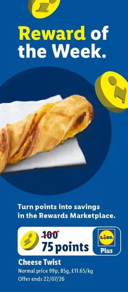 Lidl - Cheese Twist