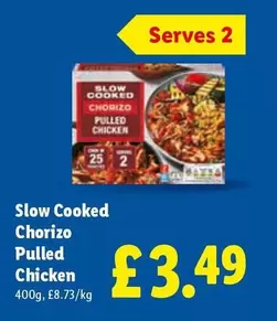 Slow Cooked Chorizo Pulled Chicken
