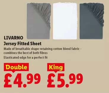 Livarno - Jersey Fitted Sheet