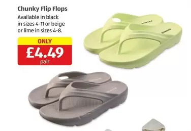 Chunky Flip Flops