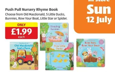 Sun - Push Pull Nursery Rhyme Book
