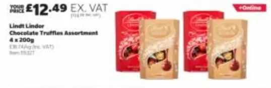 Lindt - Chocolate Truffles Assortment 4 x 200g