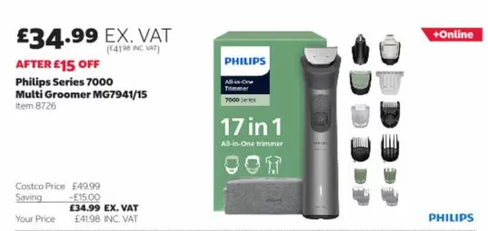Philips - Series 7000 Multi Groomer MG7941/15