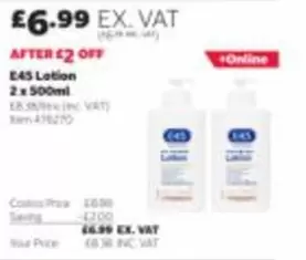 E45 - Lotion 2 x 500ml
