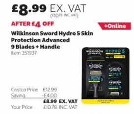 Hydro 5 Skin Protection Advanced 9 Blades + Handle