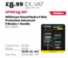 Hydro 5 Skin Protection Advanced 9 Blades + Handle