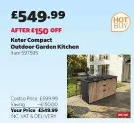 Compact Outdoor Garden Kitchen Item 597595