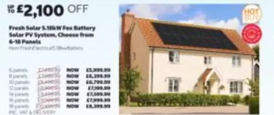 Fresh Solar 5.18kW Fox Battery Solar PV System