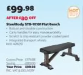 Bench - SteelBody STB-10101 Flat