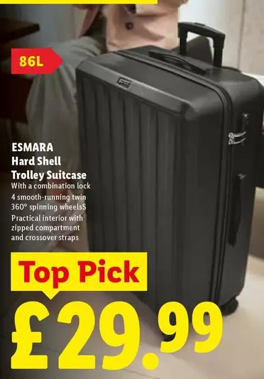 Esmara - Hard Shell Trolley Suitcase