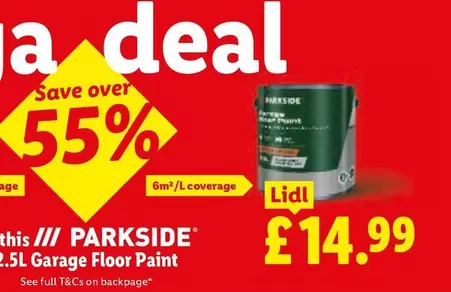 Parkside - 2.5L Garage Floor Paint