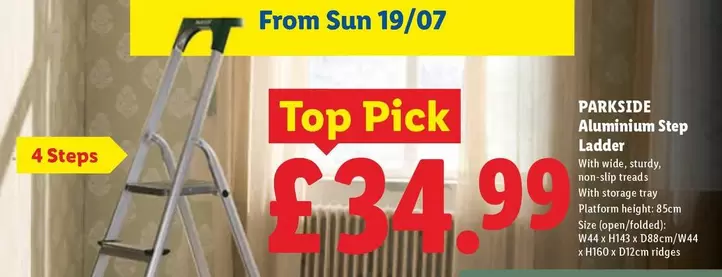 Parkside - Aluminium Step Ladder