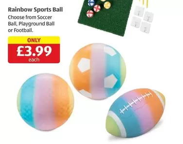 Rainbow Sports Ball