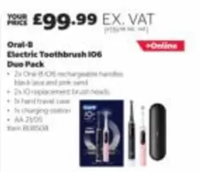 Oral-B - Electric Toothbrush IO6 Duo Pack Item 808508